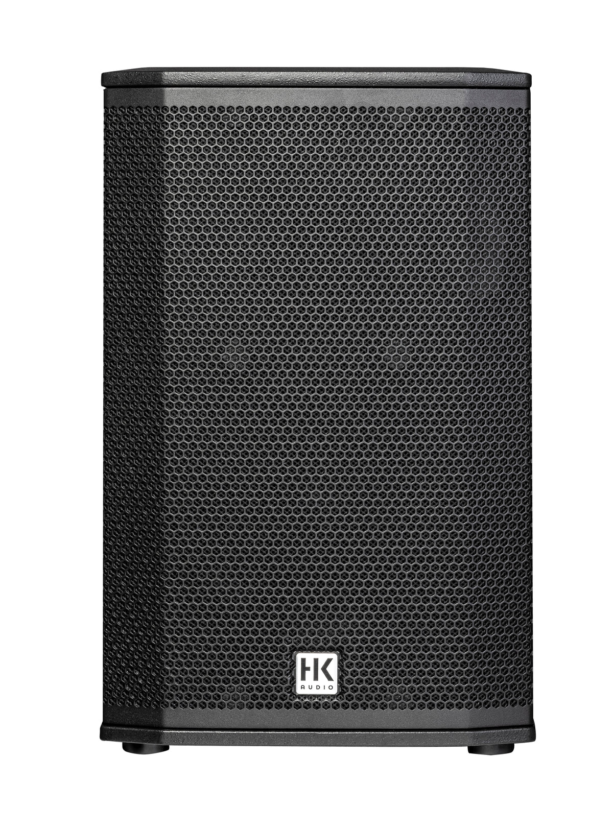 HK Audio Lunar 110 XA speaker from the LUNAR Series, front view showing its sleek design and control panel.