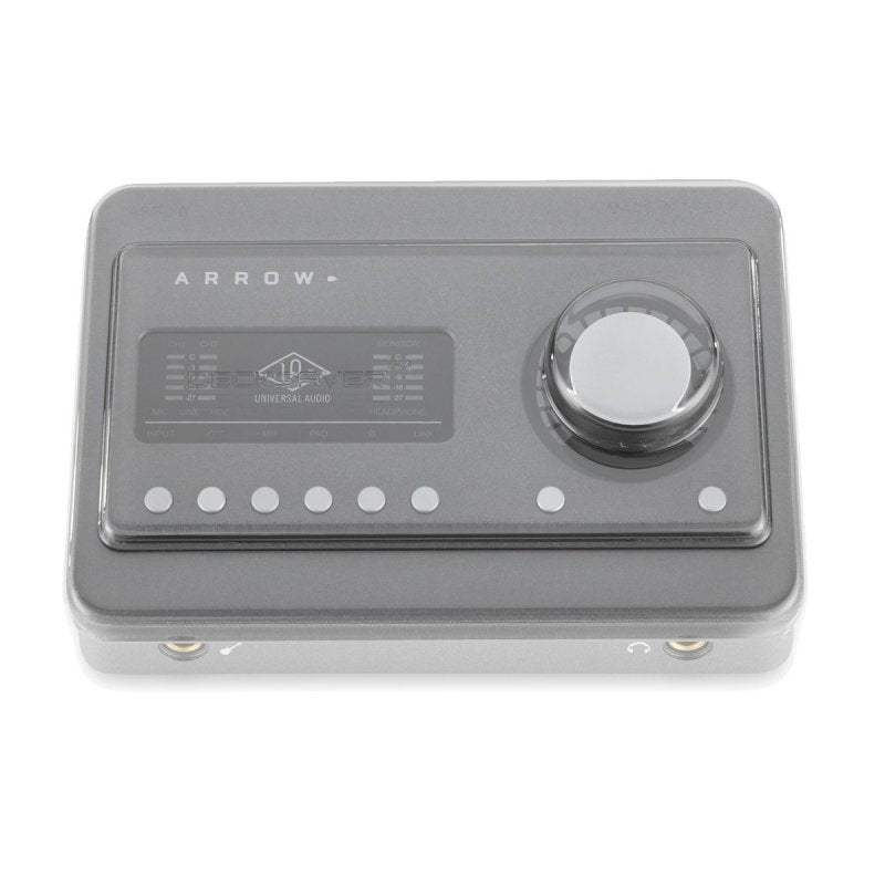 Decksaver universal audio producer controller cover for Arrow and Solo, transparent protective plastic designed for durable protection