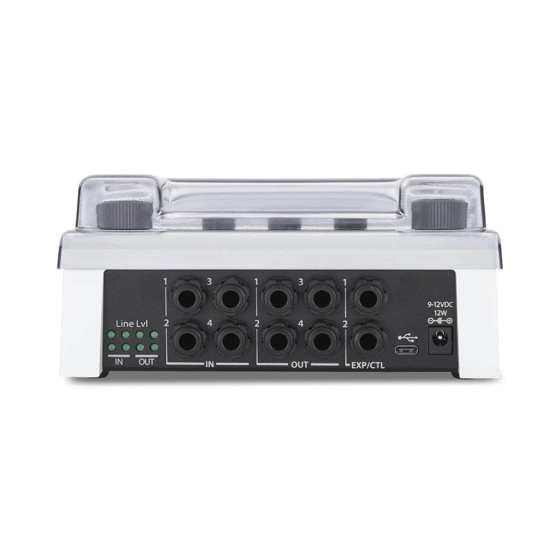 Decksaver effect pedal cover for Eventide H90 Harmonizer, protective transparent plastic case for pedal protection.