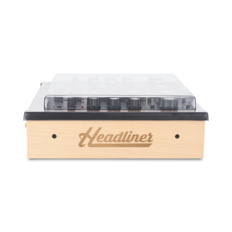 Decksaver cover for Headliner R4 DJ mixer, clear protective plastic case, designed to fit and protect the Decksaver Headliner R4.