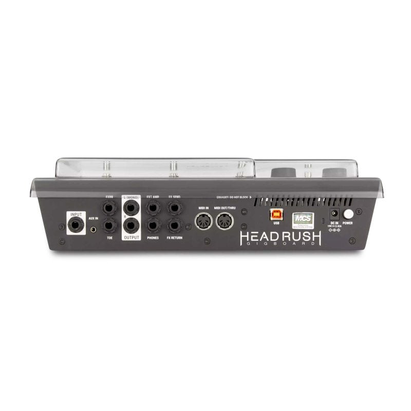 Decksaver effect pedal cover for Headrush Gigboard, durable protective case for pedal and effect processor.