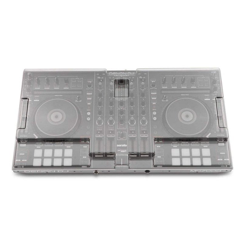 Decksaver smoked clear cover for Denon MC7000 DJ controller, designed to protect and fit the DJ controller securely.