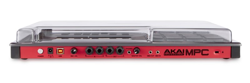 Decksaver protective cover for Akai MPC Touch and MPC Live producer controller, transparent plastic case for safe storage and transport.