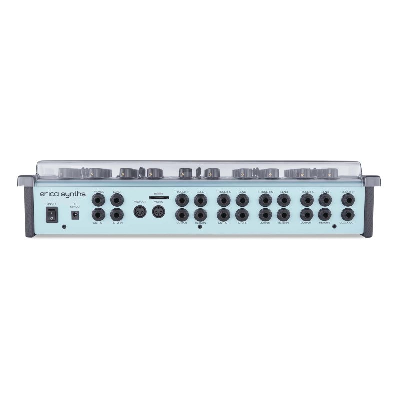 Decksaver synth cover for Perkons HD-01 synthesizer, durable protective cover for electronic music equipment.