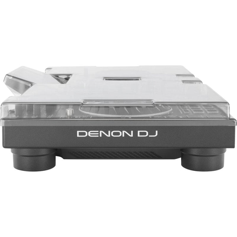 Decksaver cover for Denon DJ Prime 2 controller, clear protective case with precise cutouts for secure fitting and durability.