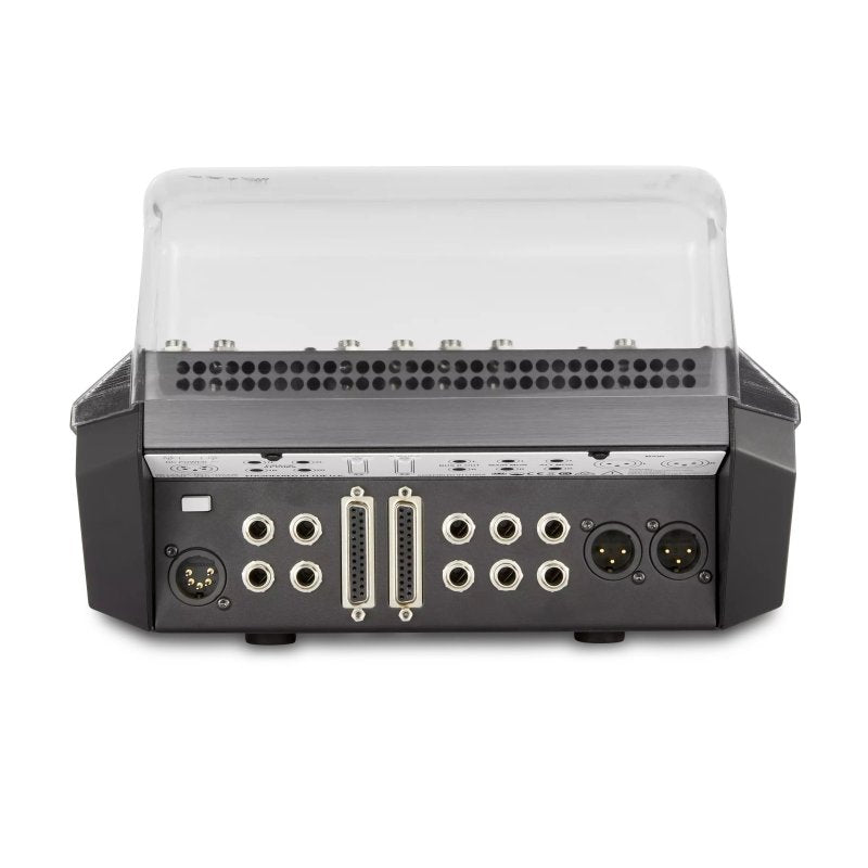 Decksaver cover for Solid State Logic SiX pro audio mixer, durable plastic protection for studio equipment.
