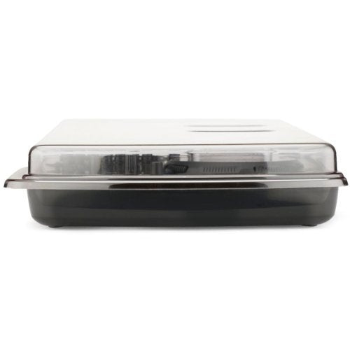 Decksaver Pioneer XDJ-AERO DJ controller cover showing durable black plastic design with custom fit for protection.