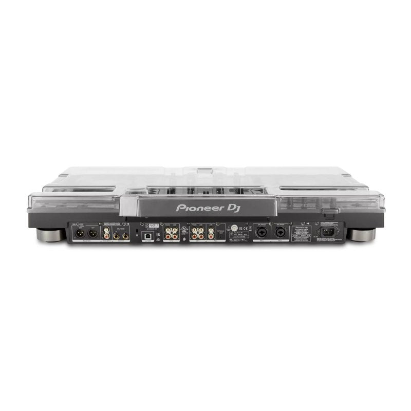 Decksaver cover for Pioneer DJ XDJ-RX3 DJ controller, clear protective cover designed to shield the device from dust and damage.