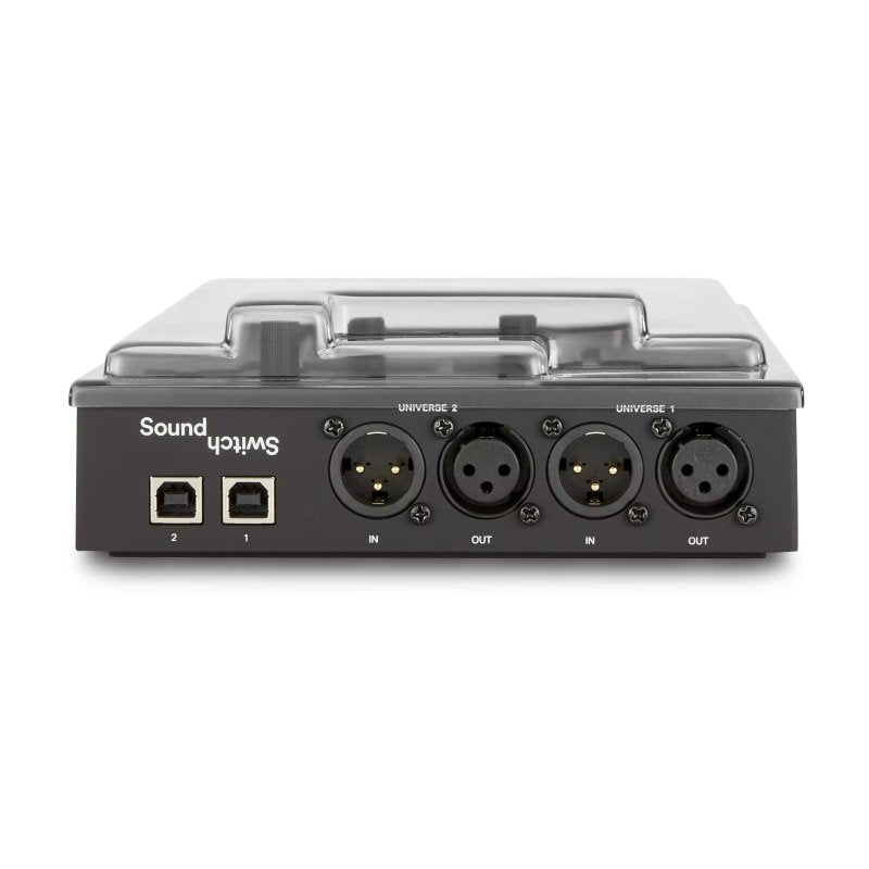 Decksaver cover for Soundswitch Control One lightning controller unit, protective transparent plastic case with custom fit design.