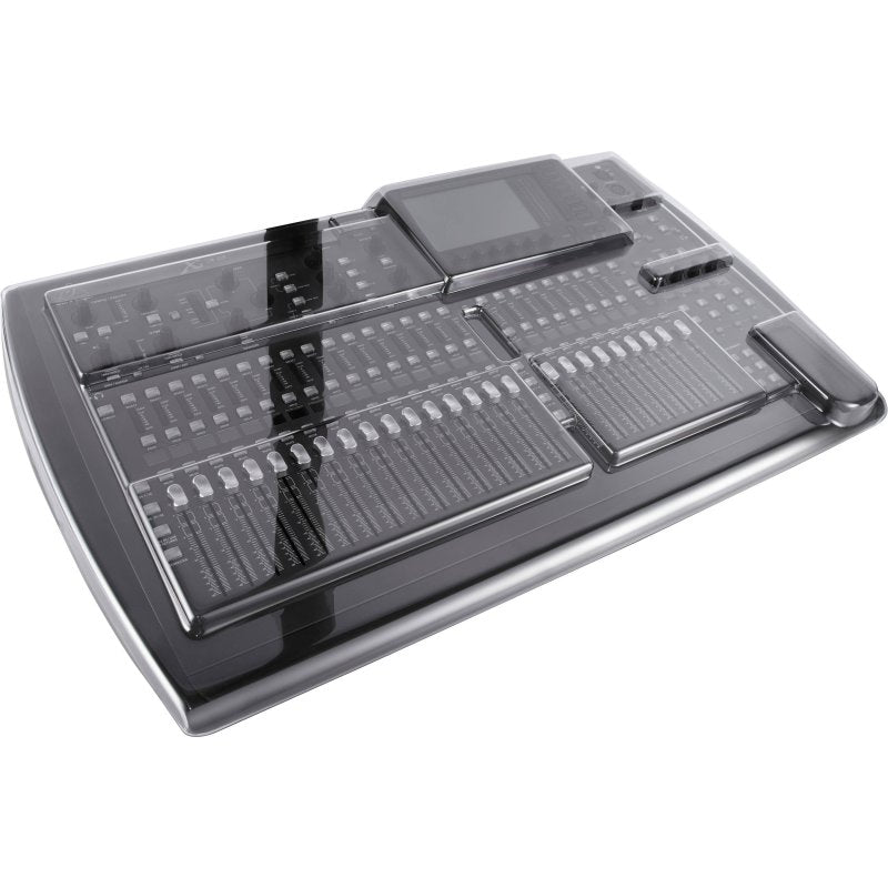 Decksaver Pro Cover for Behringer X32 digital mixer, clear protective audio equipment cover, durable and custom-fitted.