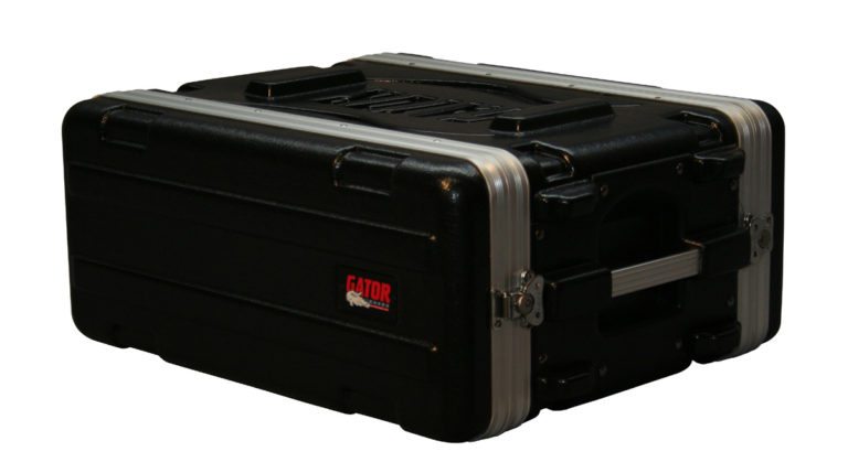 Gator GR4S 4U Audio Rack 14.25 inch Deep Standard Molded Shallow Rack Case