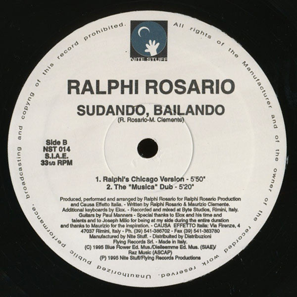 Sudando, Bailando Ralphi Rosario