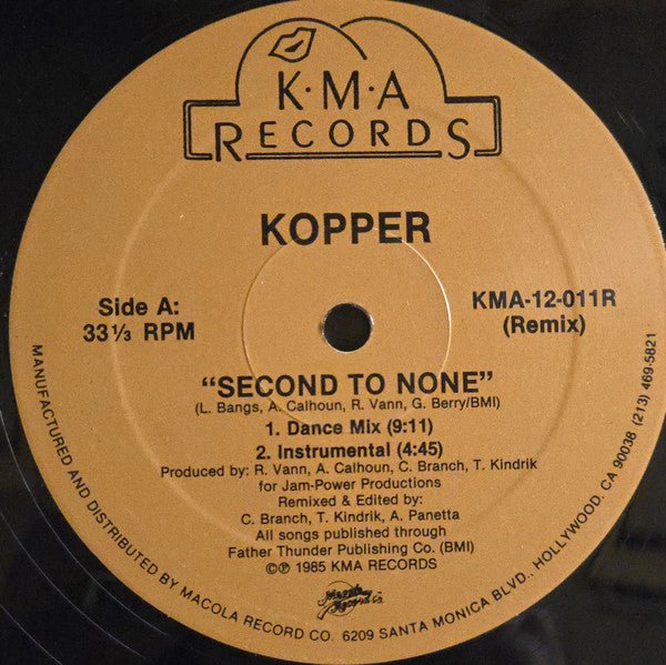 Second To None (Remix) Kopper (2)