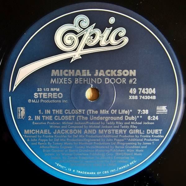 In The Closet (Mixes Behind Door #2) Michael Jackson