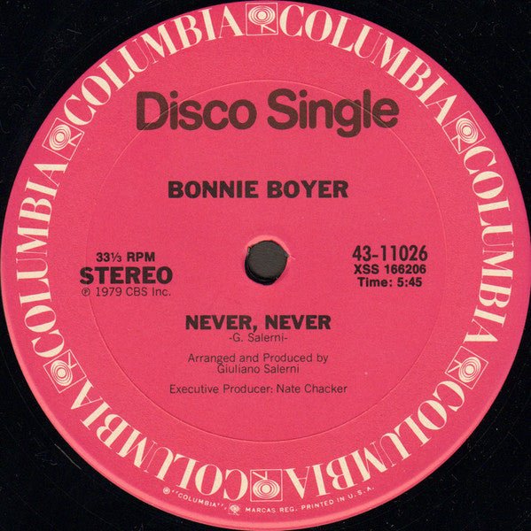 Got To Give In To Love / Never, Never Bonnie Boyer