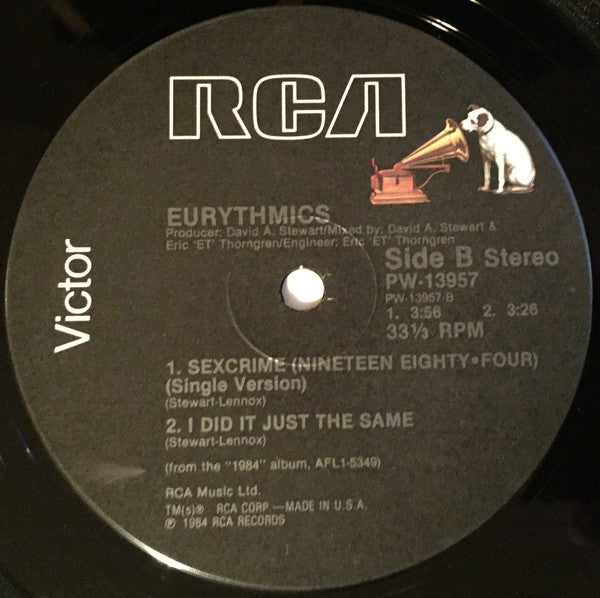 Sexcrime (Nineteen Eighty-Four) Eurythmics