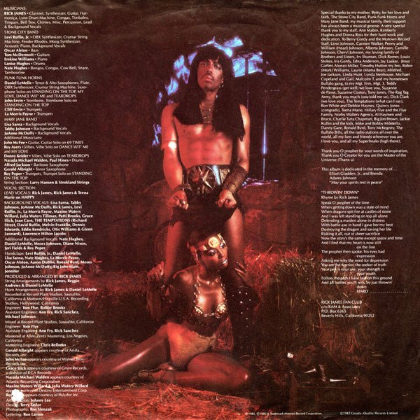 Throwin' Down Rick James