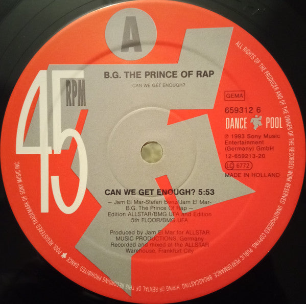 Can We Get Enough? B.G. The Prince Of Rap