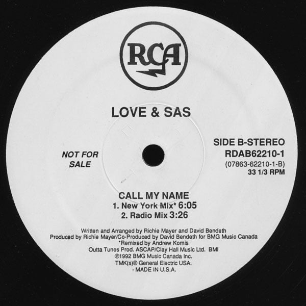 Call My Name Love & Sas