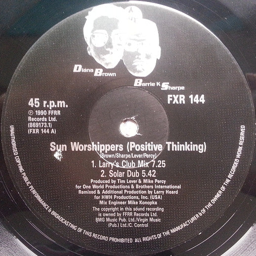 Sun Worshippers (Remixes) Diana Brown & Barrie K Sharpe