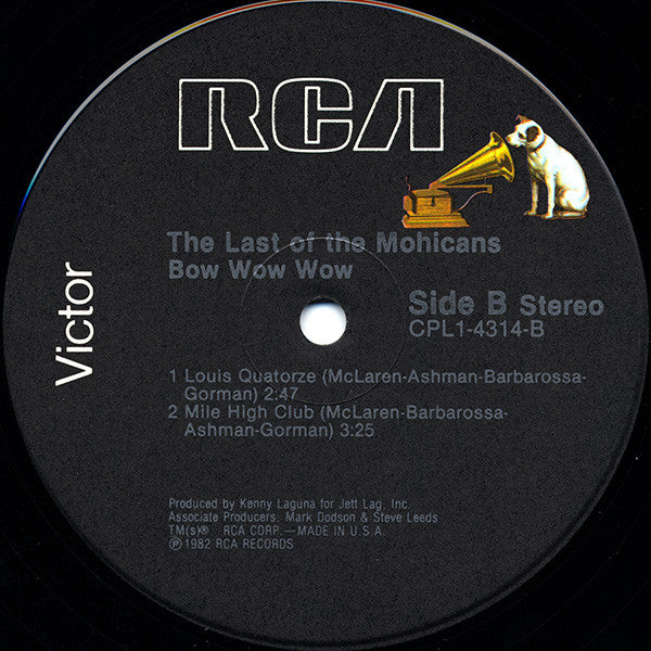 The Last Of The Mohicans Bow Wow Wow