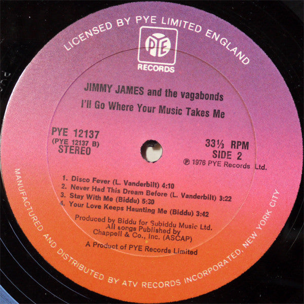 I'll Go Where Your Music Takes Me Jimmy James & The Vagabonds