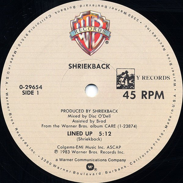 Lined Up Shriekback