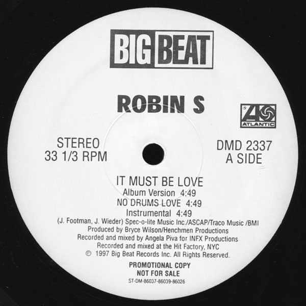 It Must Be Love Robin S.