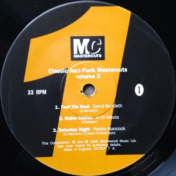 Classic Jazz-Funk Mastercuts Volume 3 Various