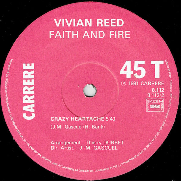 Faith And Fire Vivian Reed