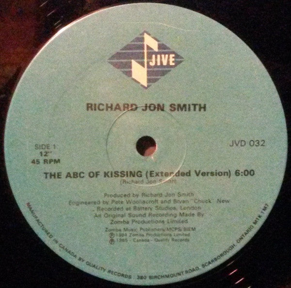 The ABC Of Kissing Richard Jon Smith