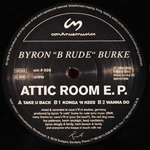 Rectangle Triangle Attic Room EP music album cover featuring abstract geometric shapes in muted tones.