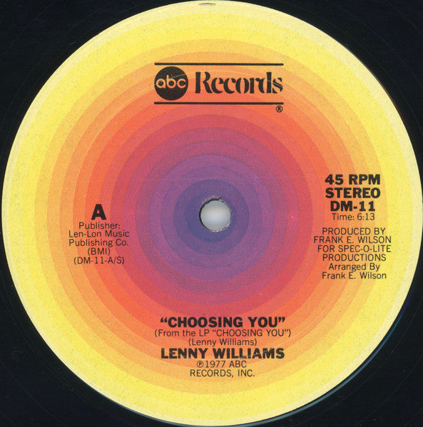 Choosing You Lenny Williams