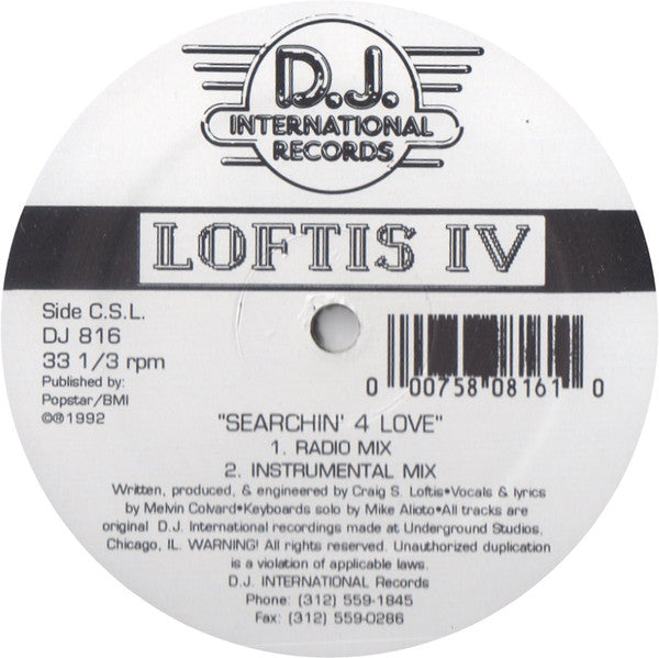 Searchin' 4 Love Craig S. Loftis