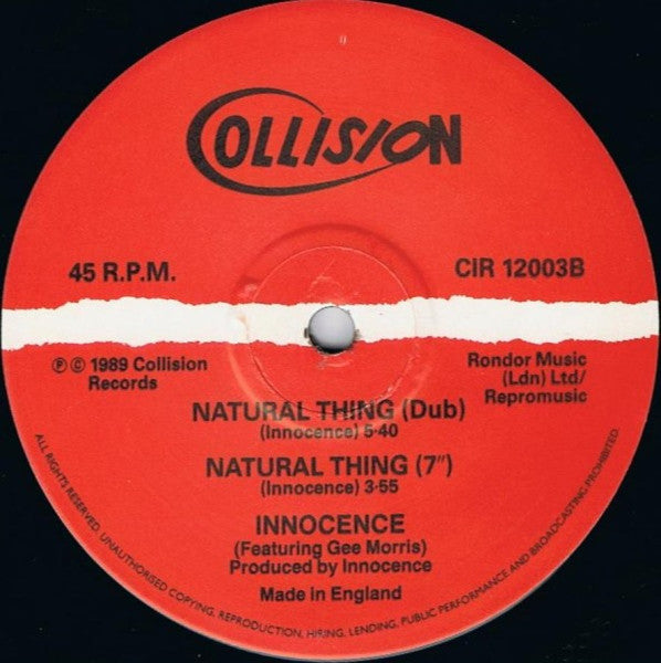 Natural Thing Innocence,Gee Morris