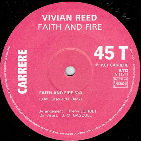 Faith And Fire Vivian Reed