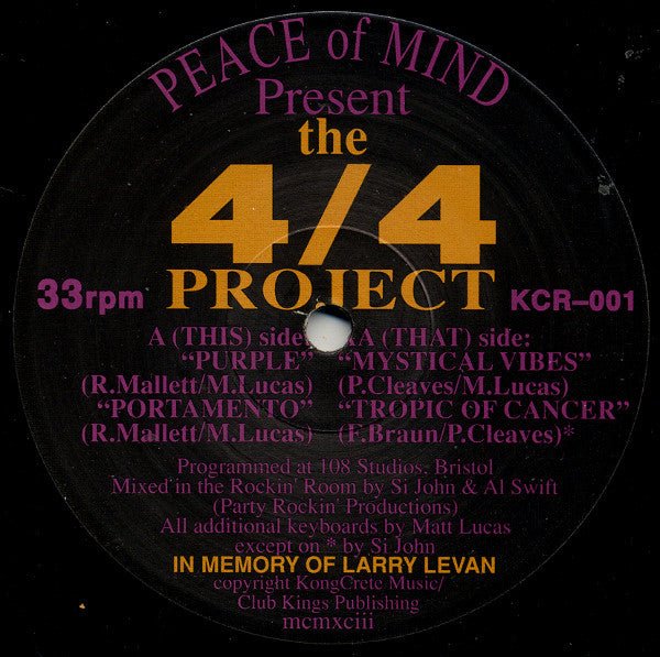 The 4/4 Project Peace Of Mind (2)