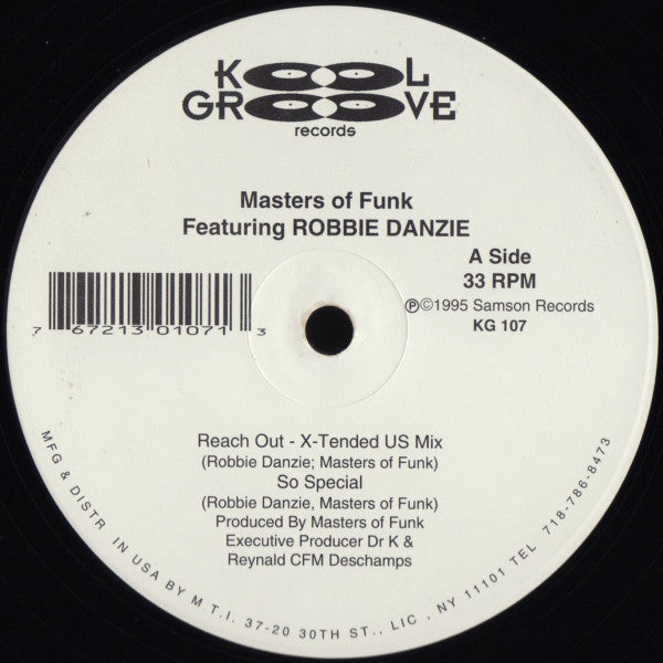 Reach Out Masters Of Funk,Robbie Danzie