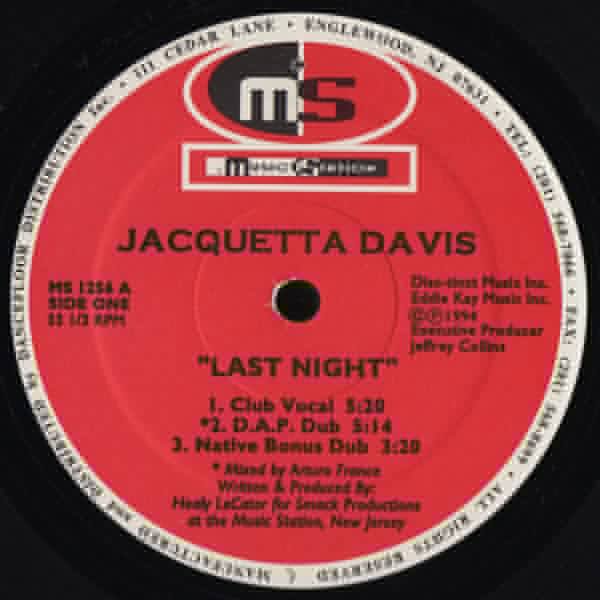 Last Night Jacquetta Davis