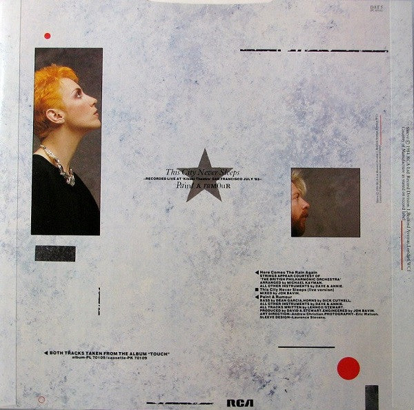 Here Comes The Rain Again Eurythmics