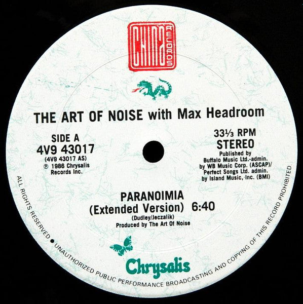 Paranoimia (Extended Version) The Art Of Noise,Max Headroom
