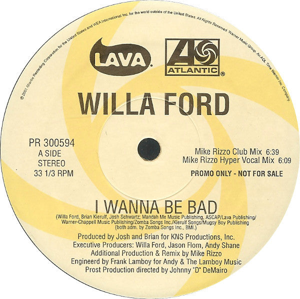 I Wanna Be Bad Willa Ford