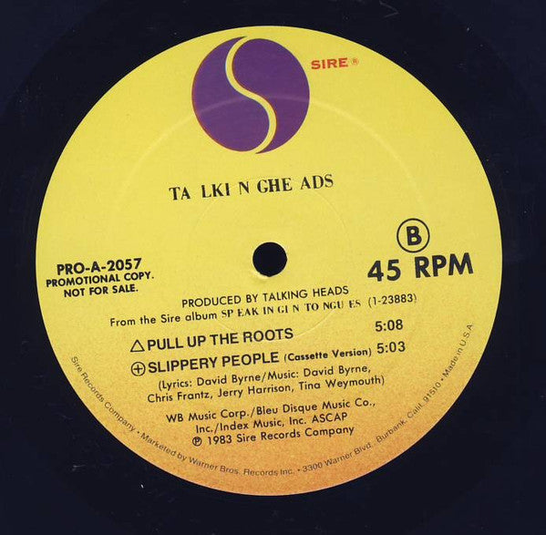 Burning Down The House / Pull Up The Roots / Slippery People (Cassette Version) | Rectangle Triangle