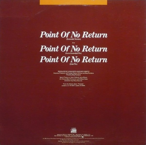 Point Of No Return (Extended Version) Nu Shooz
