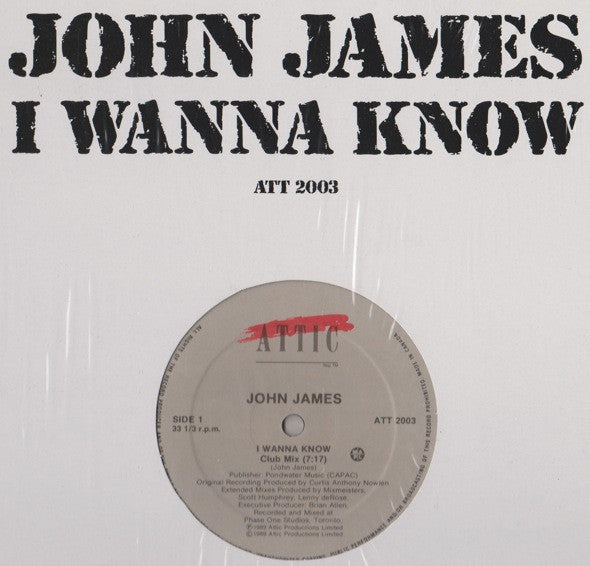 I Wanna Know John James