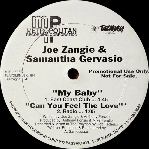 My Baby Joe Zangie,Samantha Gervasio