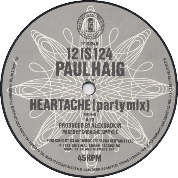 Never Give Up (Party, Party) Paul Haig