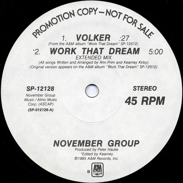 Work That Dream November Group