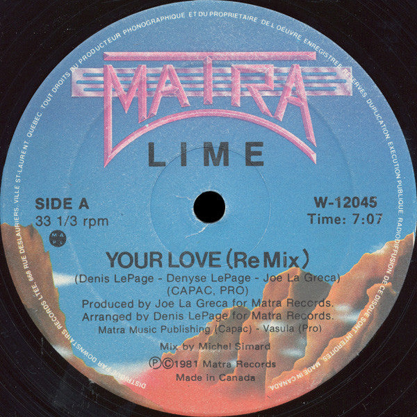 Your Love (Re Mix) Lime (2)