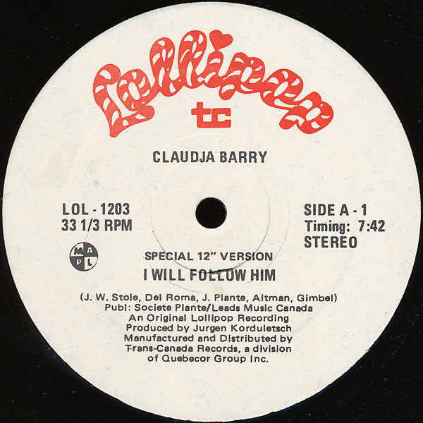I Will Follow Him / Work Me Over Claudja Barry